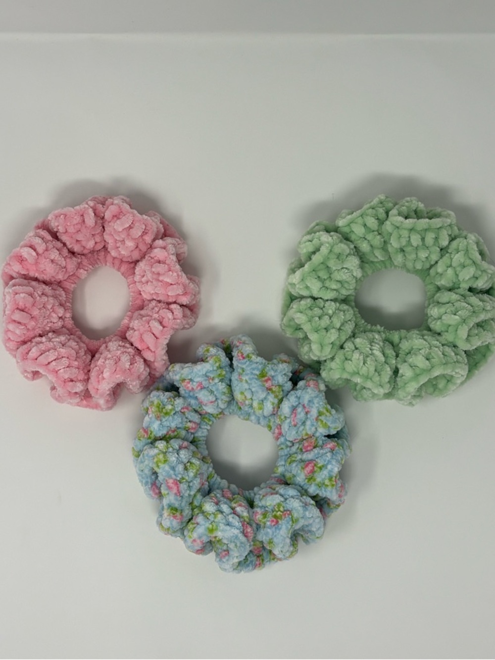 Spring Has Sprung Crochet Scrunchies (Set of 3)